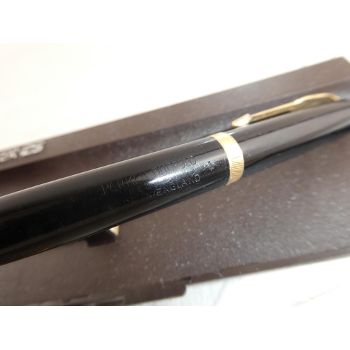 145 - A vintage Parker pen and more.