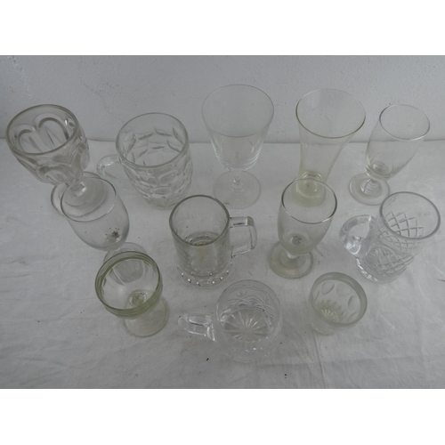 169 - An assortment of various glassware.