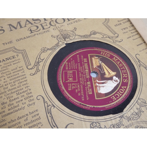 183 - An assortment of various 78s/ records.