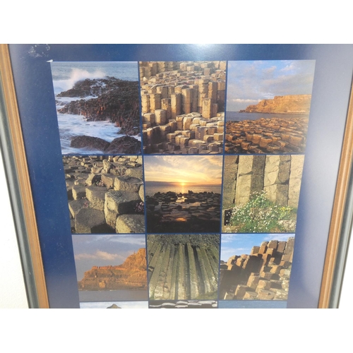 236 - A framed picture of The Giant's Causeway.