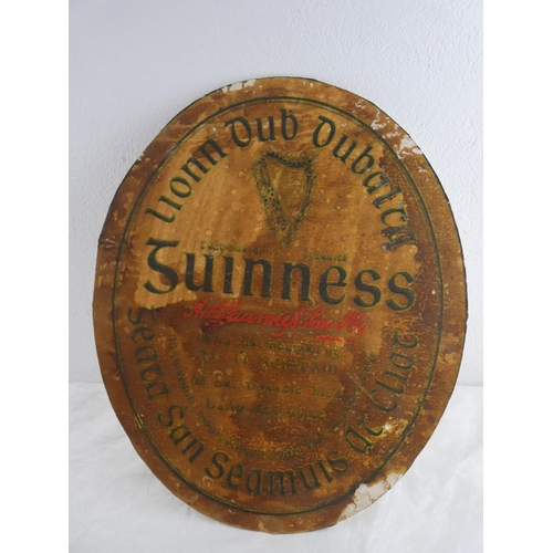 244 - A vintage Guinness card advertising display stand .