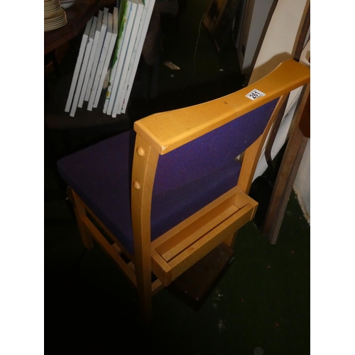 261 - A pine framed chair.