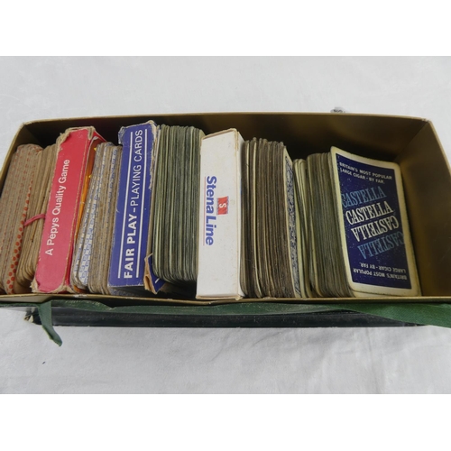 72 - A collection of vintage playing cards.