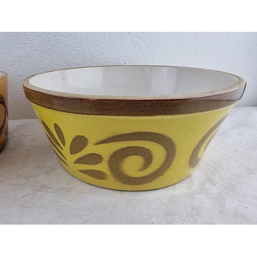 170 - 2 large hand painted bowls.