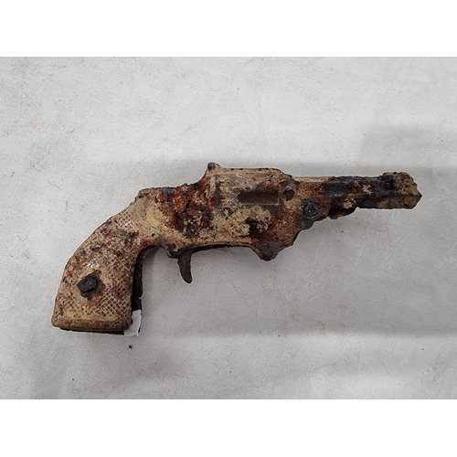 80 - An antique metal detecting find revolver.