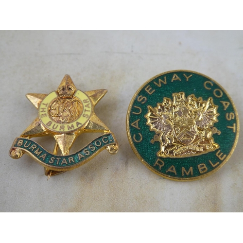 127 - Two collectors badges.