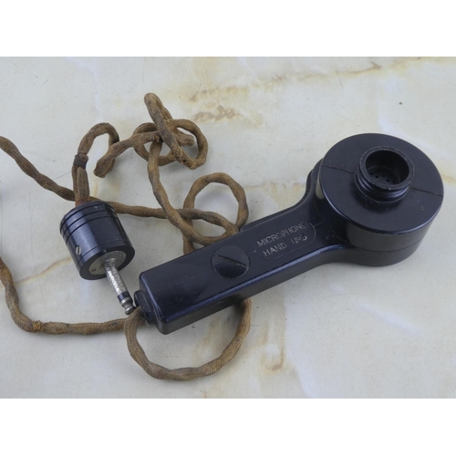134 - A vintage British Military microphone handset No3.
