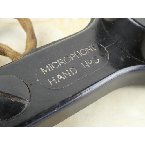 134 - A vintage British Military microphone handset No3.