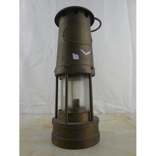 153 - A Thomas & Williams Ltd miners lamp.