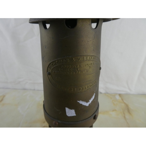153 - A Thomas & Williams Ltd miners lamp.