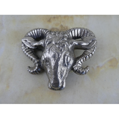 158 - A vintage Dodge Ram car badge.