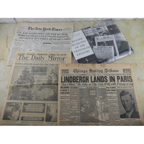 166 - A copy of The New York Times dated 17 January 1991 and more.