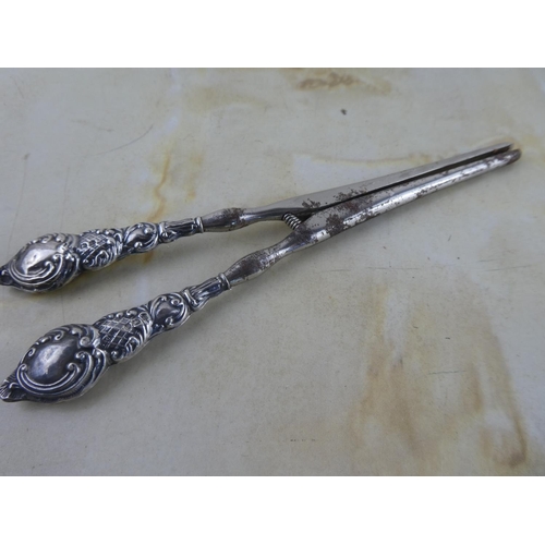 177 - A pair of Sterling Silver handled glove stretchers.