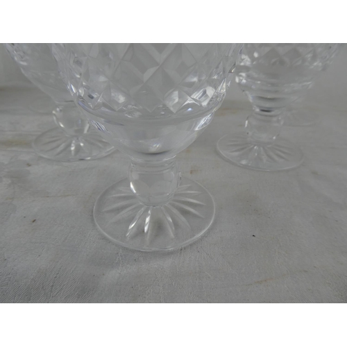 120 - A stunning set of six Tyrone Crystal glasses.
