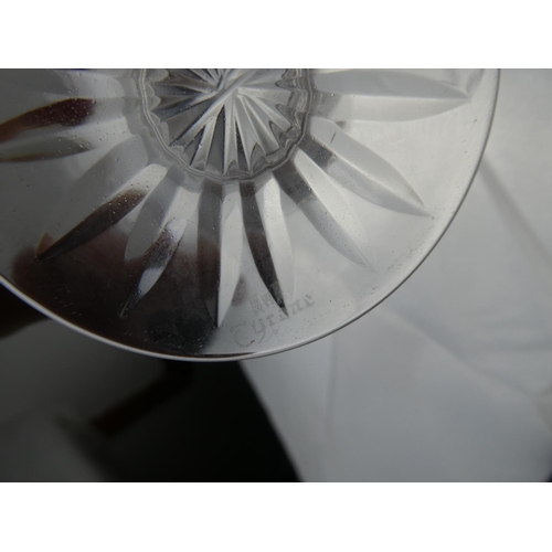 120 - A stunning set of six Tyrone Crystal glasses.