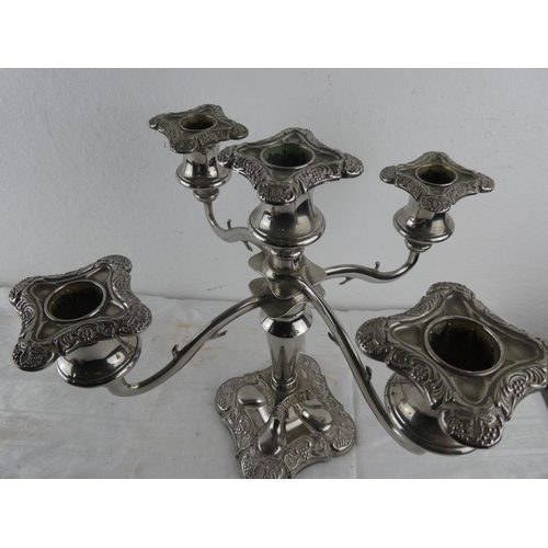126 - A stunning five branch candelabra.