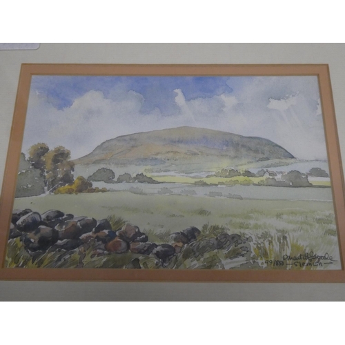 73 - A set of four limited edition prints 'Slemish', 'Portstewart', 'The Viaduct, Randallstown', 'River b... 