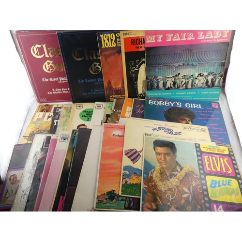 80 - A collection of records/albums to include Glen Miller, Cliff Richard, The Sound of Music, Elvis and ... 