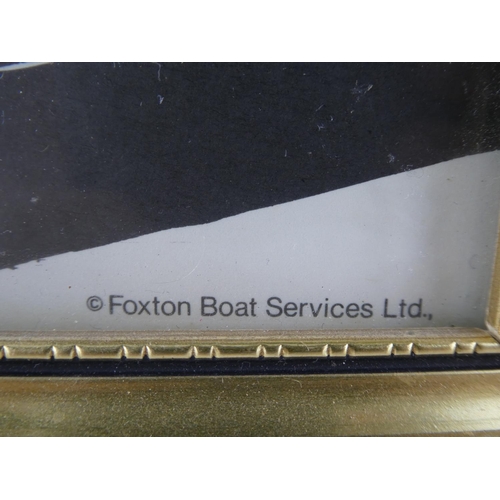 81 - A pair of framed Foxton Boat Services Ltd prints.
