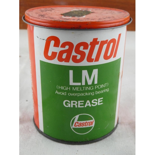 92 - A vintage Castrol grease can and contents.