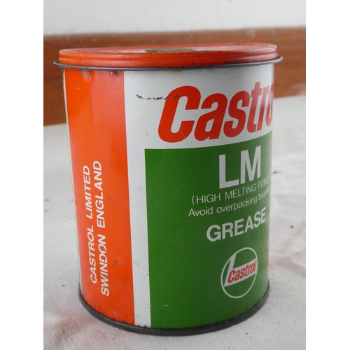 92 - A vintage Castrol grease can and contents.