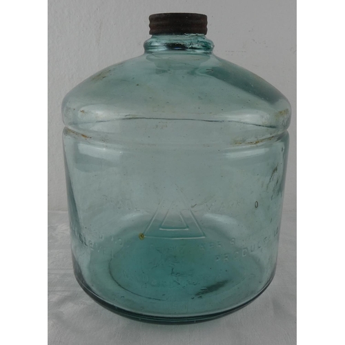 96 - A vintage glass jar 'The Cleveland Metal Products Co, USA'.