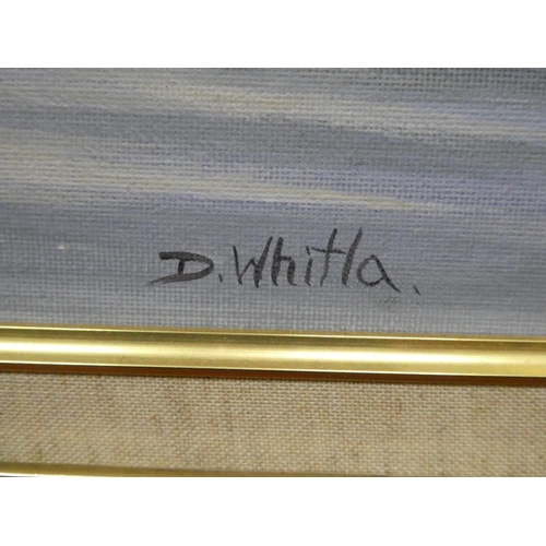 177 - A stunning oil painting, 'The Silent Valley' by D Whitla.