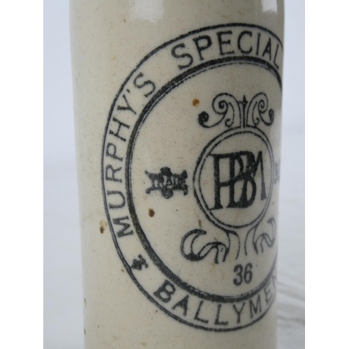 34 - A 'Murphy's Special, Ballymena' stoneware bottle.