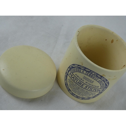 35 - A Tuxford & Tebbutt Creamery 'Mature Stilton' lidded ceramic container.