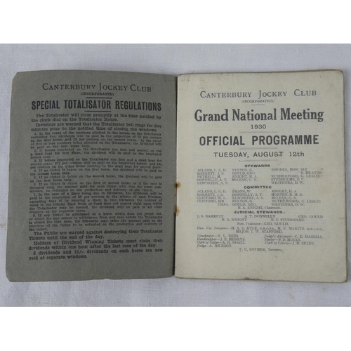 36 - A rare '1930 Grand National Meeting' Official programme.