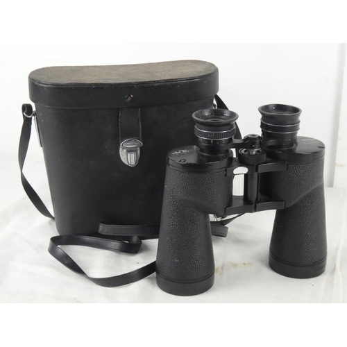 72 - A set of vintage 'Hilkinson' Braemar 10 x 50 binoculars and case.