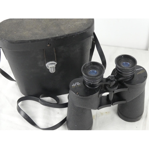 72 - A set of vintage 'Hilkinson' Braemar 10 x 50 binoculars and case.