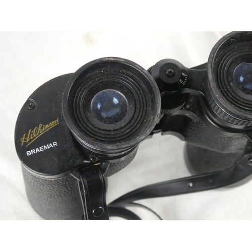 72 - A set of vintage 'Hilkinson' Braemar 10 x 50 binoculars and case.