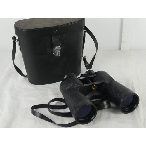 72 - A set of vintage 'Hilkinson' Braemar 10 x 50 binoculars and case.