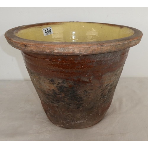 460 - A stunning antique milk crock/ bowl.