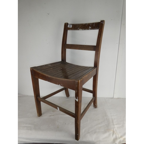 467 - A vintage kitchen chair.