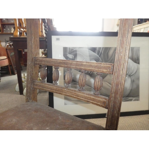 478 - An antique chair for restoration.