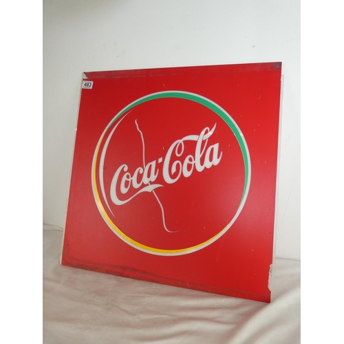 483 - A Coca Cola advertising sign.