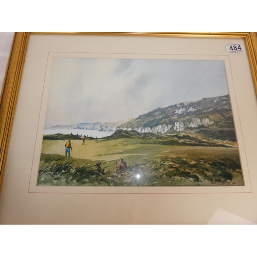 484 - A framed Bobbie Anderson print and a framed limited edition 'Greenkeepers Reward' print 86/600 signe... 