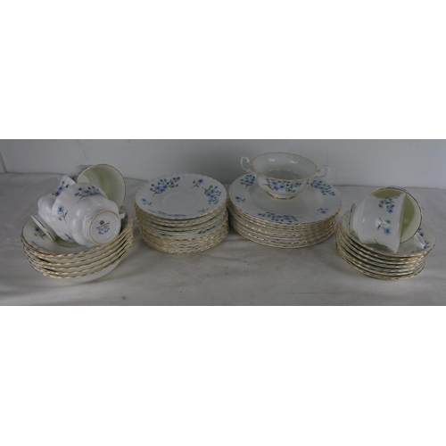 515 - A Richmond 'Blue Rock' bone china tea set, dinner plates and more.