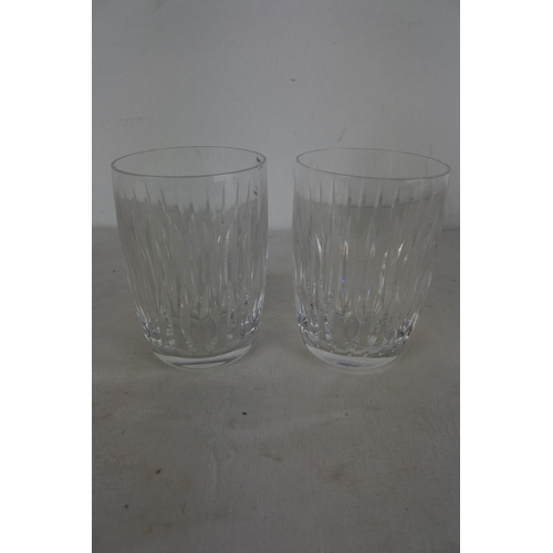 538 - A pair of Waterford Crystal whiskey glasses.