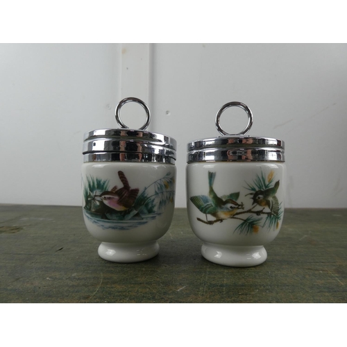 569 - Two Royal Worcester egg coddlers.