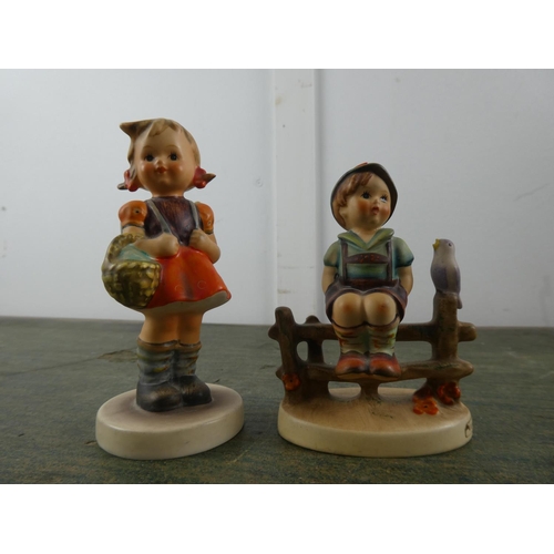 572 - Two Goebel Hummel Figurines 'School Girl' and 'Wayside Harmony'.