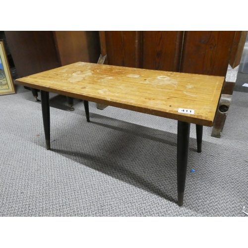 411 - A vintage/ retro coffee table.