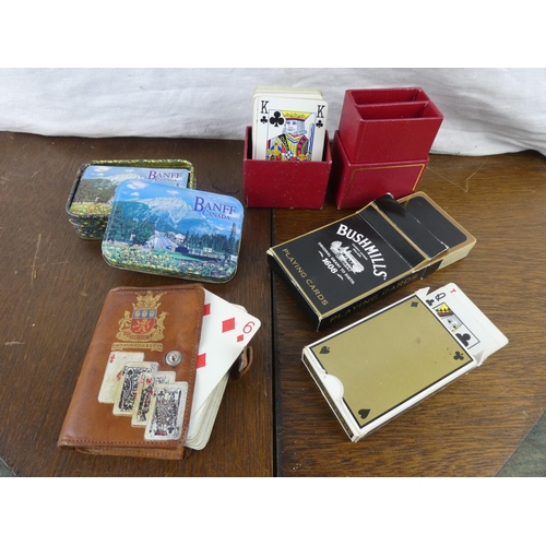 539 - An assortment of various playing cards.
