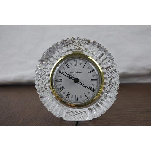 15 - A Tyrone Crystal mantle clock.