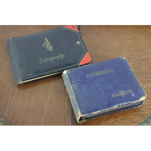 48 - Two vintage autograph books.