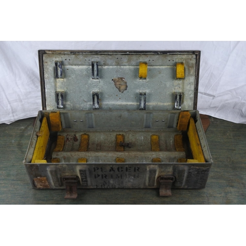 67 - A vintage Military ammunition box.