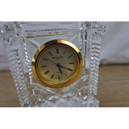 85 - A Waterford Crystal clock.