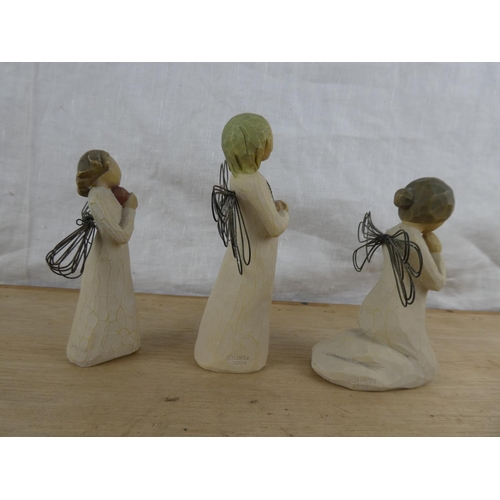 529 - A collection of 3 Willow Tree figures.